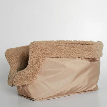 The Painter's Wife // Sherpa inner lining for orange-pink dog carrier