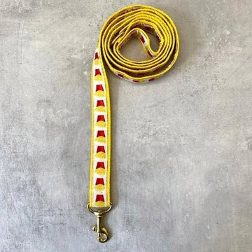 Hunni Fries // Handmade dog leash with brass details (French fries)