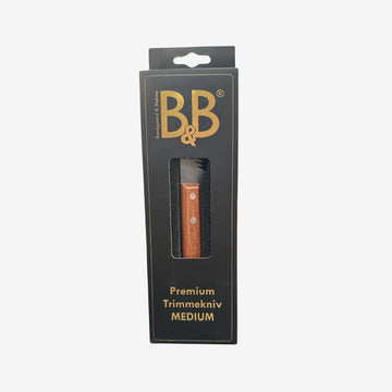 B&B Premium Trimmekniv // Trimning af kraftig og/eller lang pels