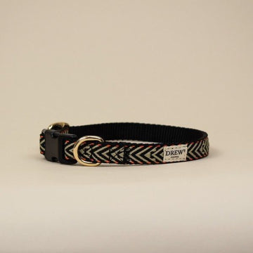 Drew's Dogwear Bright Orange // Adjustable collar (beige/orange)