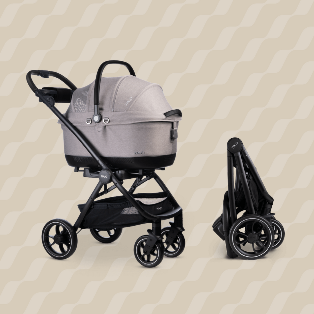 Tavo Maeve™ iso6X + Roscoe™ // Crash-tested car seat + stroller (max. 18 kg.)