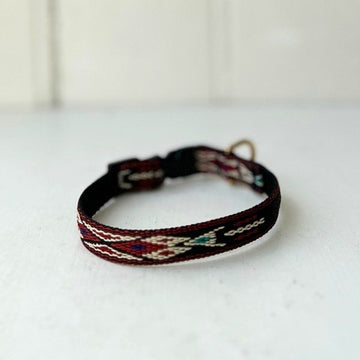 Marrakesh 2 // Red and black collar for small and medium-sized dogs