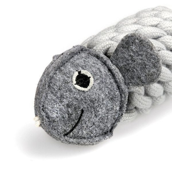 Roger The Ropefish // 'Crunchy' felt and rope toy (fish)