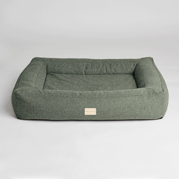Shiro & Malou Box Bed // Vaskbar hundeseng med memory foam (grøn)