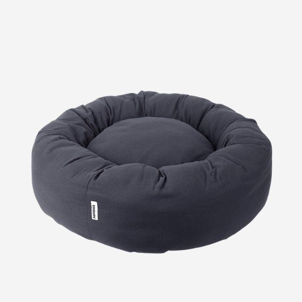 Donut bed // Danish designed round dog bed (dark grey)