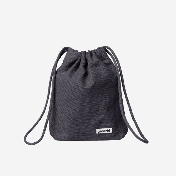 Tadazhi Treat Bag // organic cotton treat bag (dark gray)