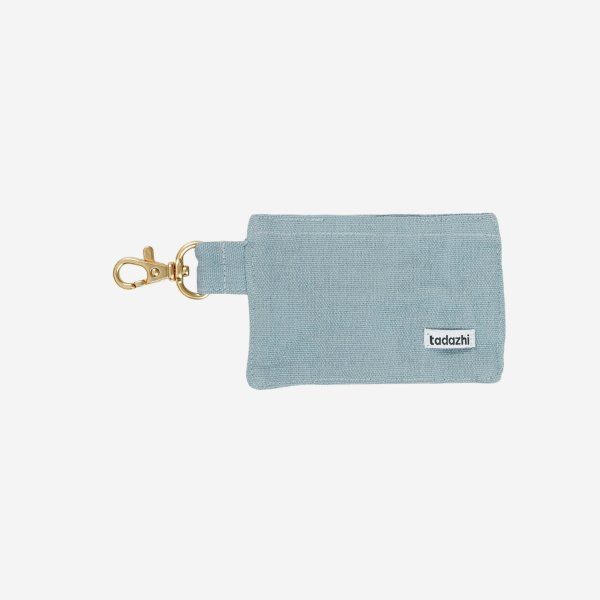 Tadazhi Poop Bag // Organic cotton wastebag holder (dusty blue)
