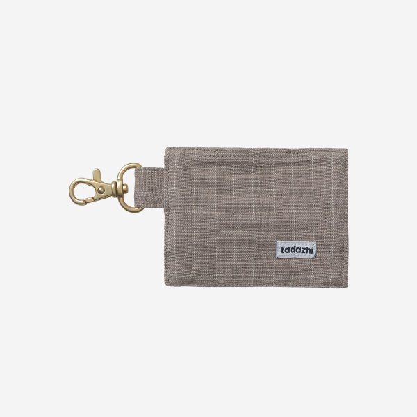 Tadazhi Poop Bag // Organic Cotton waste Bag Holder (check dark sand)