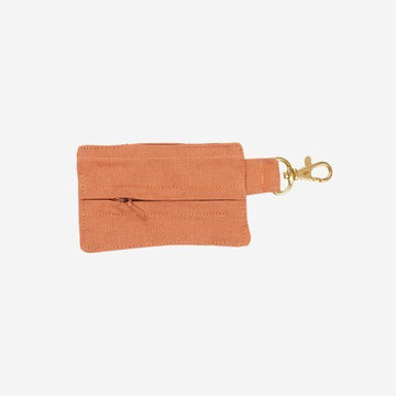 Tadazhi Poop Bag // Organic cotton dog bag holder (light brown).