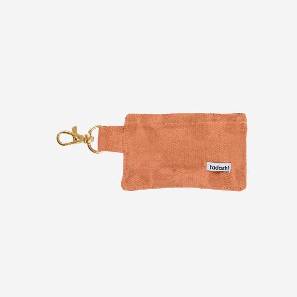 Tadazhi Poop Bag // Organic cotton dog bag holder (light brown).
