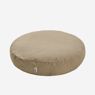 Tadazhi Poespas Beige // Danish designed round dog pillow (washable)