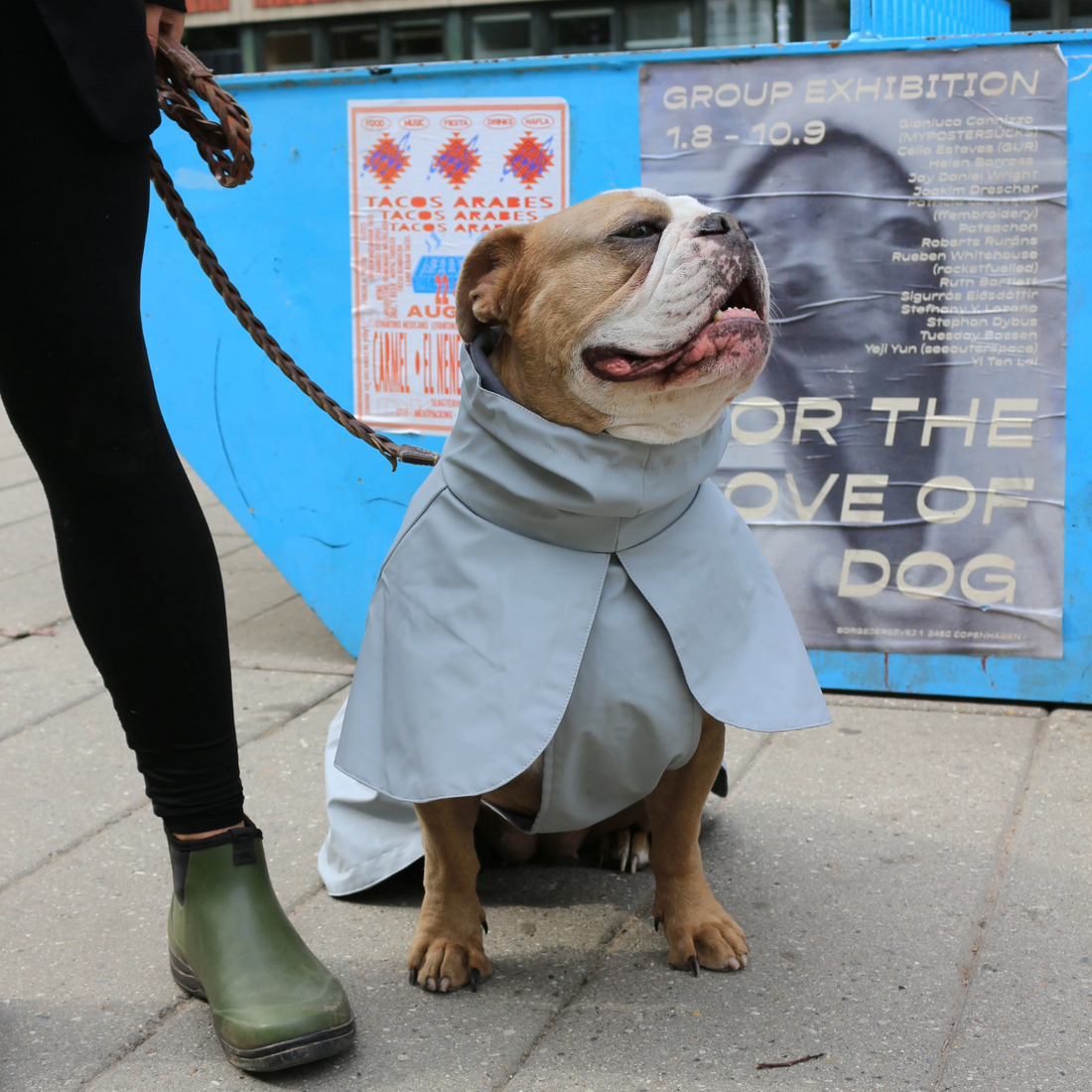 Tadazhi Raincoat // Water and windproof rain jacket (light gray)