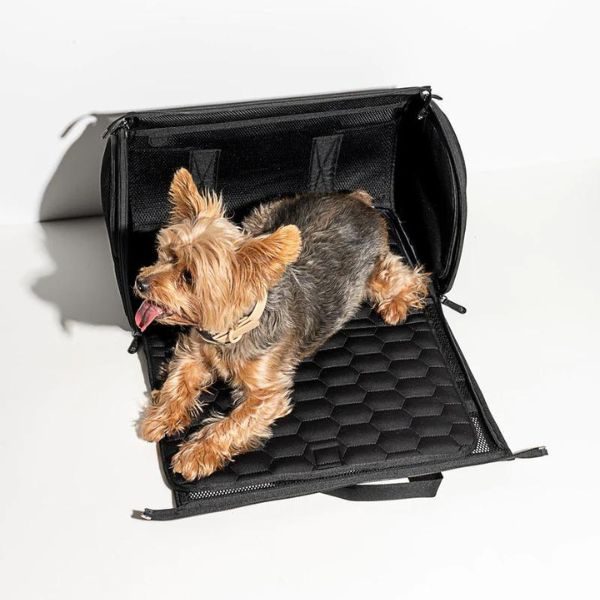 Wild One Air Carrier // Airplane carrier and travel cot for dogs (black)