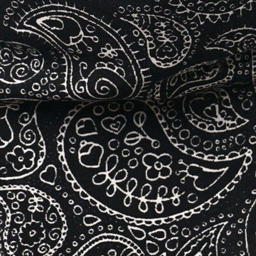 Obie // Dog bandana in paisley pattern (black)