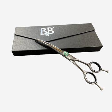 B&B Curved Scissors 6.5\" // Sculpt soft and round shapes on the dog
