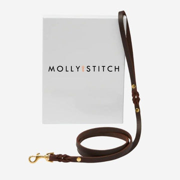 Butter Classic City Leash // City dog leash in soft leather (dark brown)