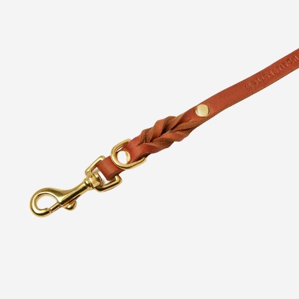 Butter Sahara City Leash // City dog leash in soft leather (cognac)