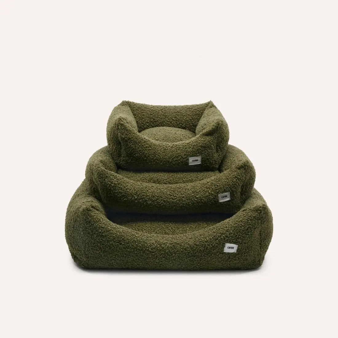Cafide Snozy // Soft and washable dog bed (green)