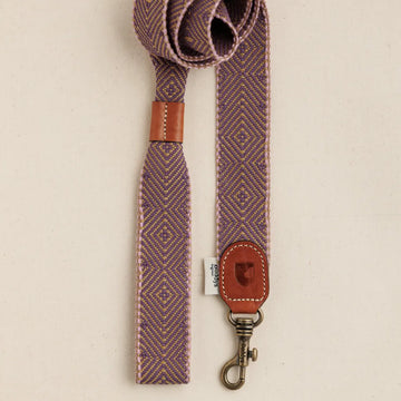 Buddys Dogwear Bella // Bred og justerbar line (brun/lilla)