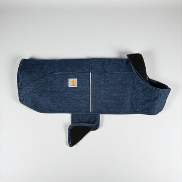 Carhartt Dog Jacket // Water-repellent denim dog jacket (blue)