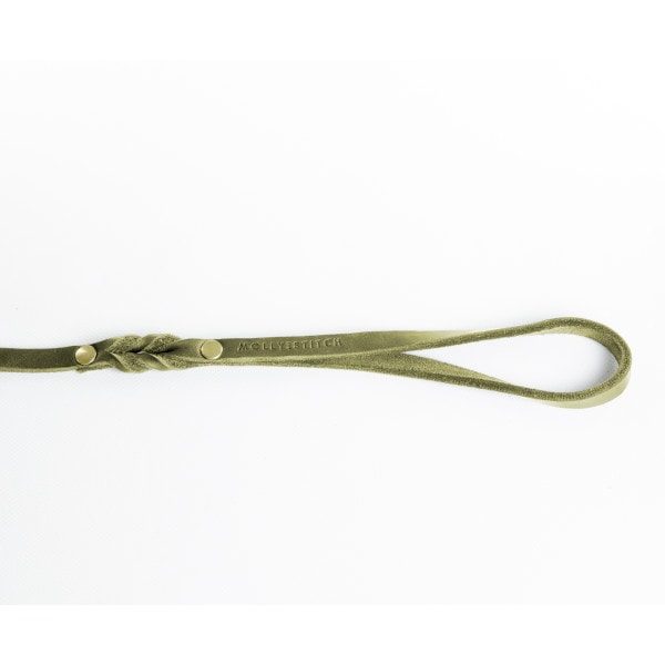 Butter Olive City Leash // City dog leash in soft leather (olive green)