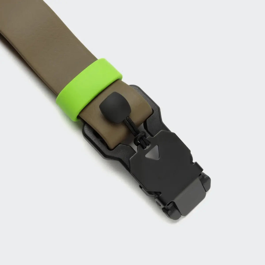 Cloud7 Ipanema // Adjustable BioThane collar (olive/neon)