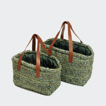 Cloud7 Verona // Luksus hundetaske i uld (jacquard green)