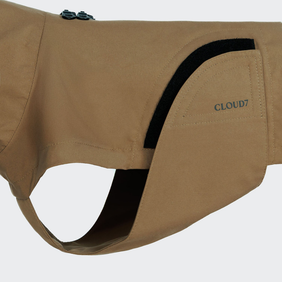 Cloud7 Dublin // Rain jacket for dachshunds (dark olive)