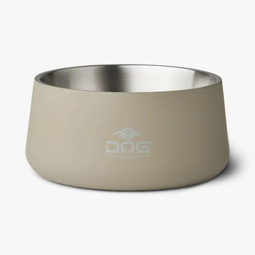 Dog Copenhagen Vega // Non-slip stainless steel dog bowl (beige)