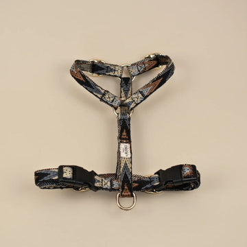 Drew's Dogwear Dark Arrow // Adjustable y-harness (brown pattern)