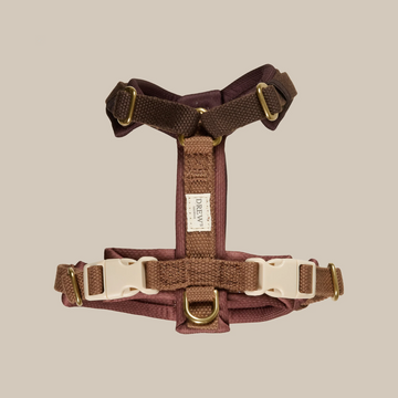 Drew's Dogwear Cortado // Adjustable Y-harness (brown/beige) (Kopier)