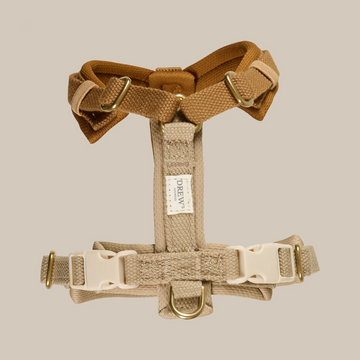 Drew's Dogwear Cortado // Adjustable Y-harness (brown/beige) (Kopier)