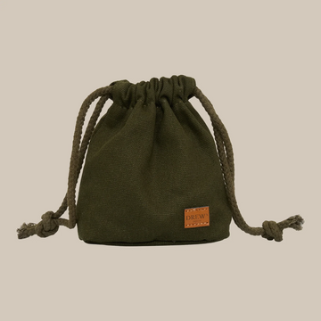 Drew's Dogwear Canvas // Treat Bag for Training and Walking (olive)