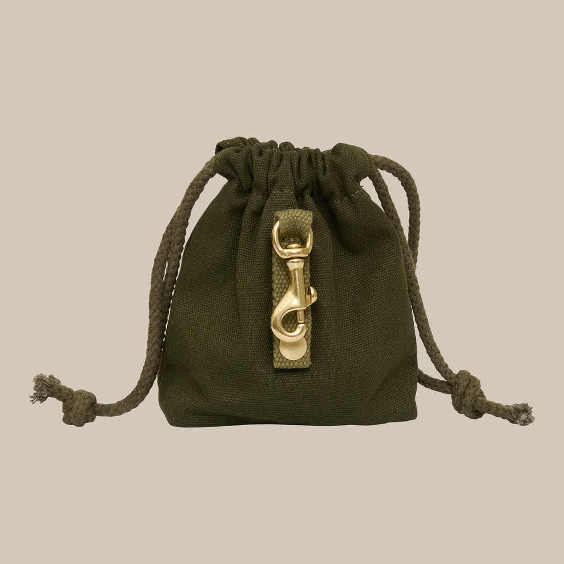 Drew's Dogwear Canvas // Treat Bag for Training and Walking (olive)