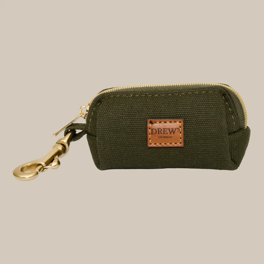Drew's Dogwear Olive // Dog bag holder (green)