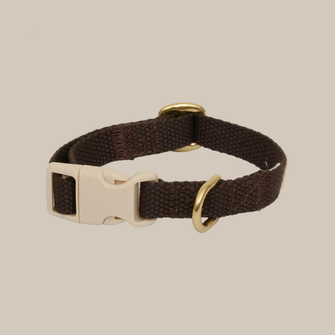 My First Collar // Adjustable Puppy Collar (Dark Brown)