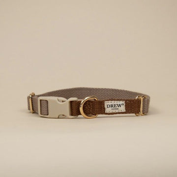 Drew's Dogwear Cortado // Adjustable collar (brown/beige)