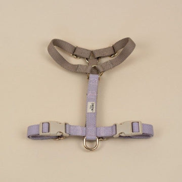 Drew's Dogwear Lavender // Adjustable Y-harness (purple/beige)