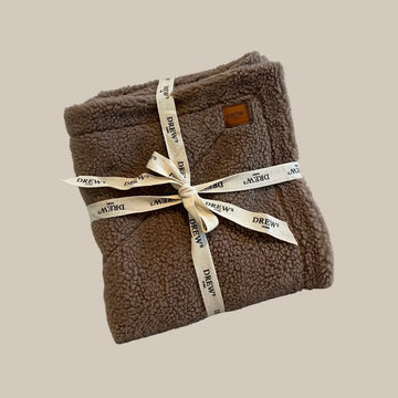 Drew's Dogwear Teddy // Soft teddy fleece dog blanket (beige) (Kopier)