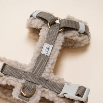 Pre-order Drew's Dogwear Teddy // Adjustable y-harness (beige)