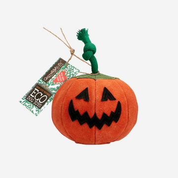 Patch The Pumpkin // Naturligt hundelegetøj i ruskind (græskar)