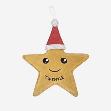 Twinkle the Star // Naturligt julelegetøj i ruskind (julestjerne)