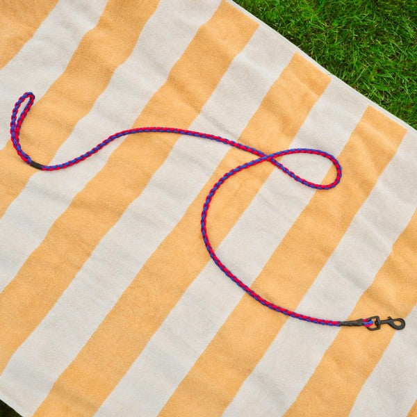 HAY Dogs Braided // Braided dog leash in recycled nylon (red/blue)