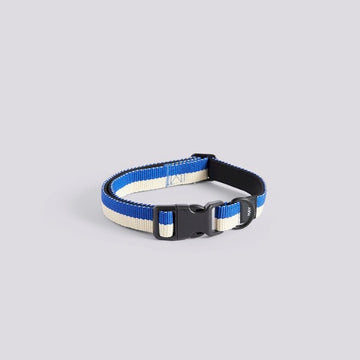 HAY Dogs Flat // Adjustable collar in soft nylon (blue/white)