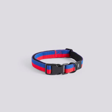 HAY Dogs Flat // Adjustable collar in soft nylon (red/blue)