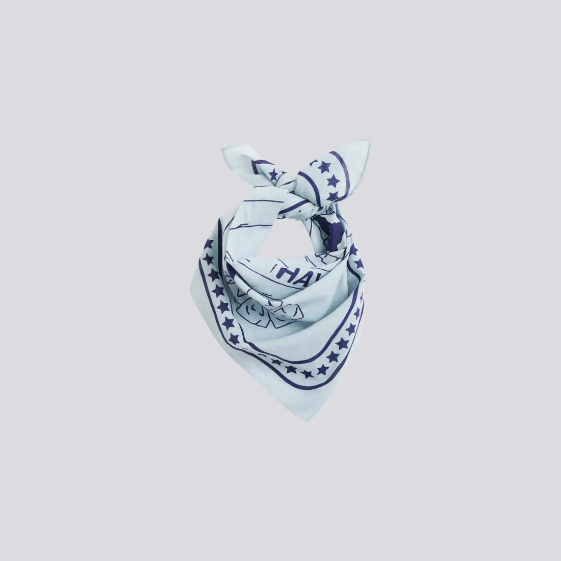 HAY Dogs Scarf // Cotton dog bandana (blue/navy)