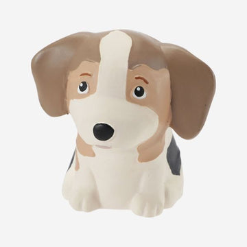 Hevea Puppy // Natural rubber dog toy (beagle)