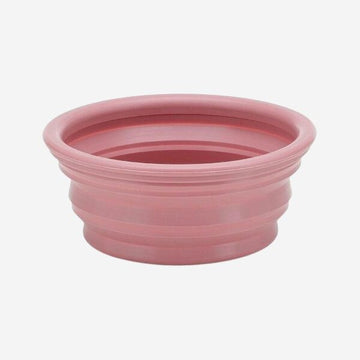 Hevea Bowl-on-the-go // Transportabel foldeskål i naturgummi (rosa)