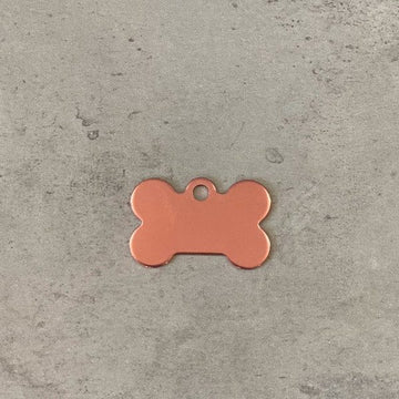 Dog tag // Premium bone small (rose gold)