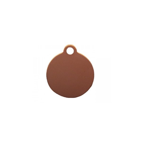 Dog tag // Premium round small (rose gold)